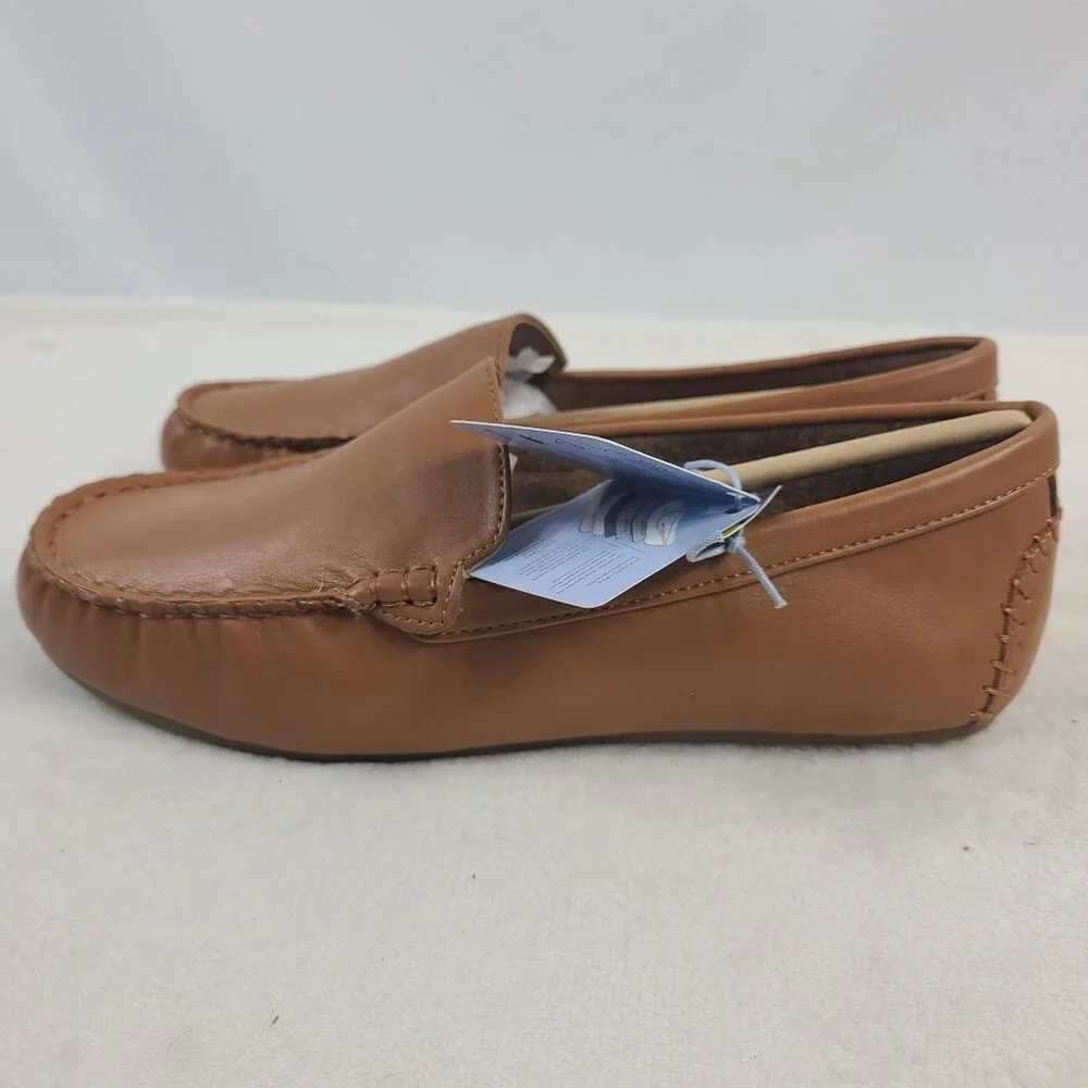 Aerosoles Over-Drive Womens Tan Loafers Sz 7.5 Lightweight Slip-On Comfort Shoes - Picture 4 of 10